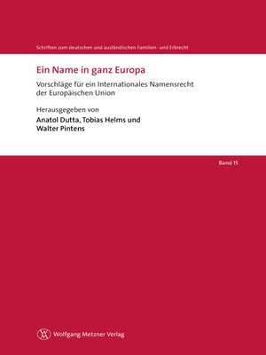 cover image of Ein Name in ganz Europa